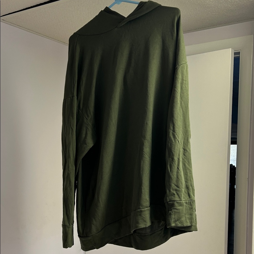 Olive Green Women's Hoodie Sweatshirt
